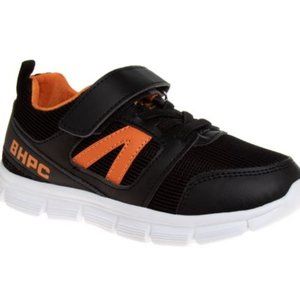 Beverly Hills Polo Club | Black & Orange Hook & Loop Sporty Sneaker